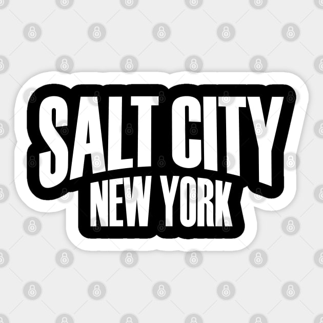 Salt City, NY Sticker by Ryan Wood Studios